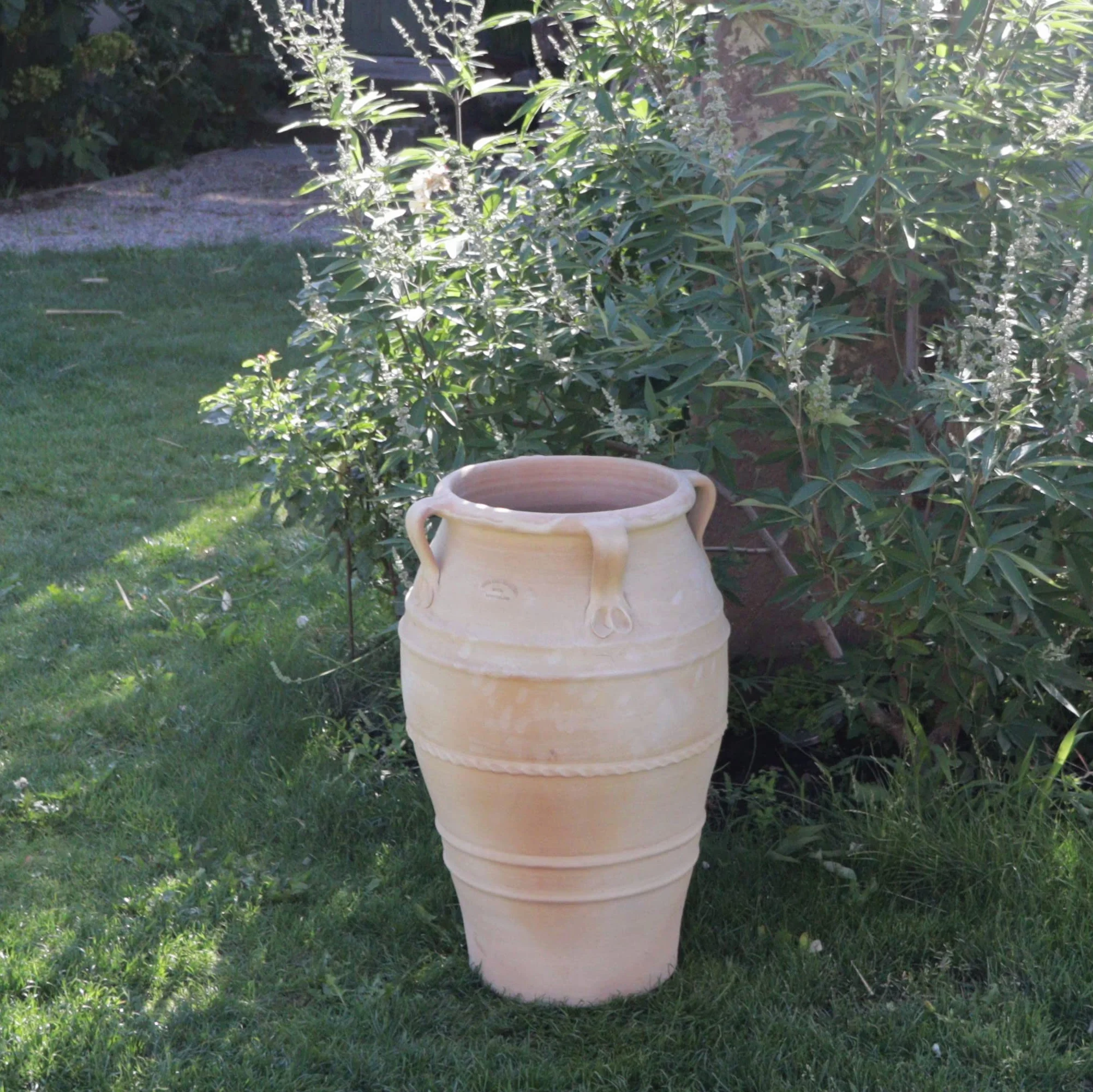Palatina Werkstatt Esclusiva anfora in terracotta, 70 cm, 100% fatto a mano, bellezza inconfondibile per il vostro giardino e interni