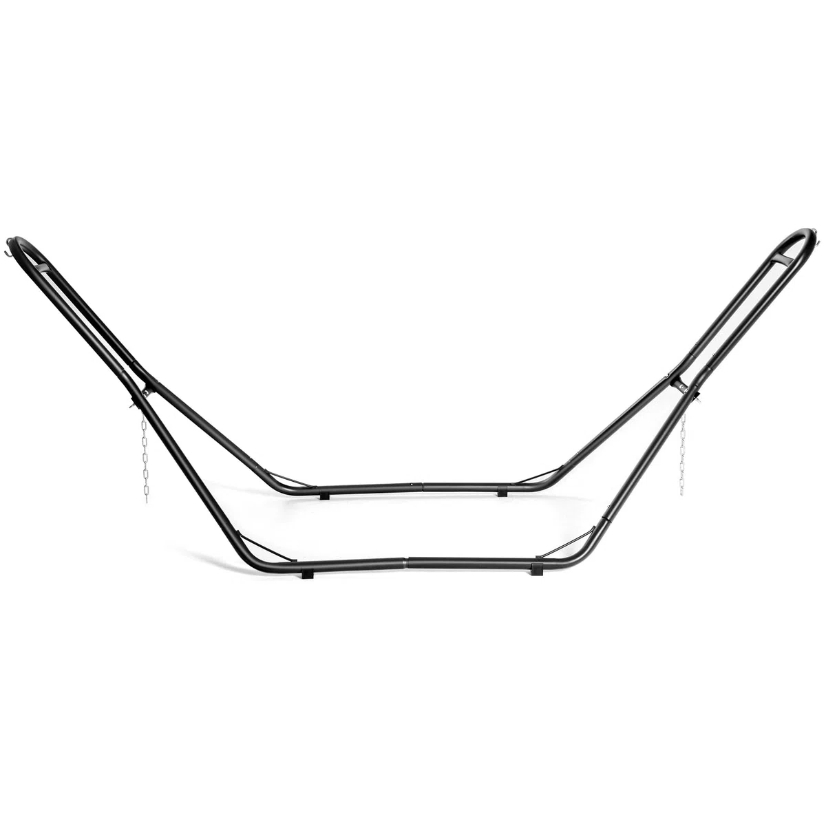 COSTWAY Supporto Universale, Telaio per Amaca Regolabile, Capacità 200 kg, 2 Persone, Adatto per Amache da 2,75 a 3,6 m di Lunghezza, per Terrazza Esterna Coperta da Giardino, Nero (amaca non inclusa)