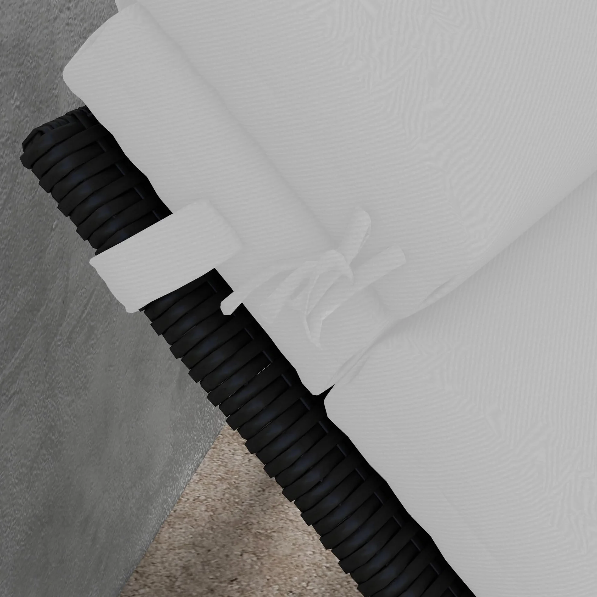 Outsunny Cuscino per Sdraio e Lettino Prendisole, Cuscino Imbottito con Poggiatesta e Lacci in Poliestere Resistente all'Acqua, Grigio Chiaro