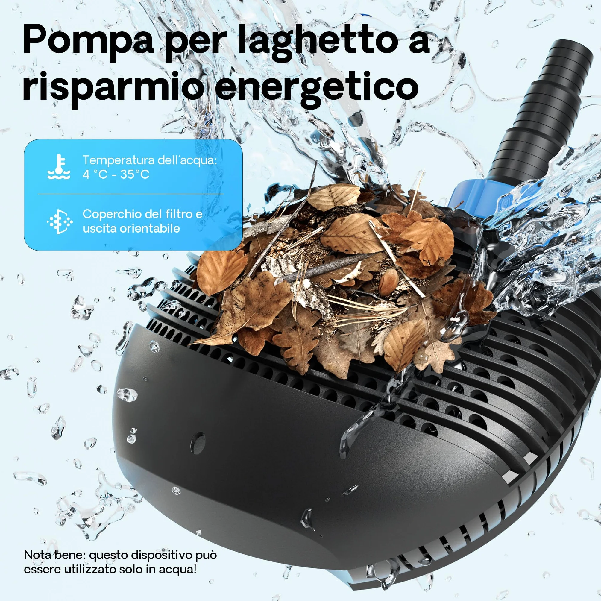 SunSun Set per laghetti Filtro a pressione 6000l Chiarificatore UVC 11W Pompa da 20W