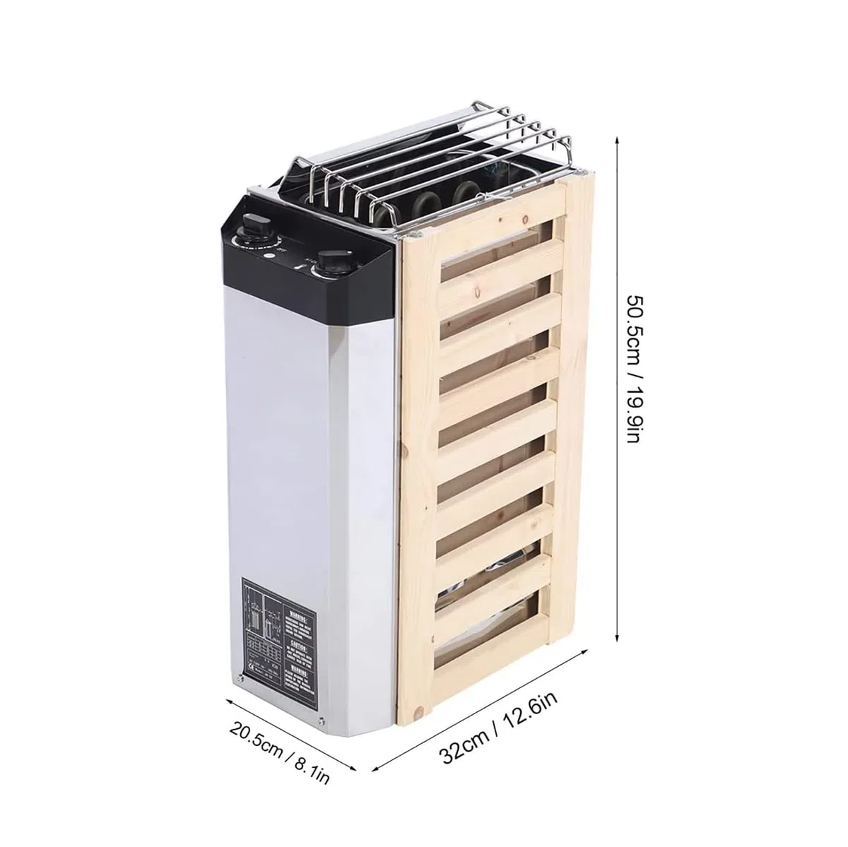 Stufa per Sauna Elettrica 3KW 220V Resistente alla Corrosione con Controllo Interno