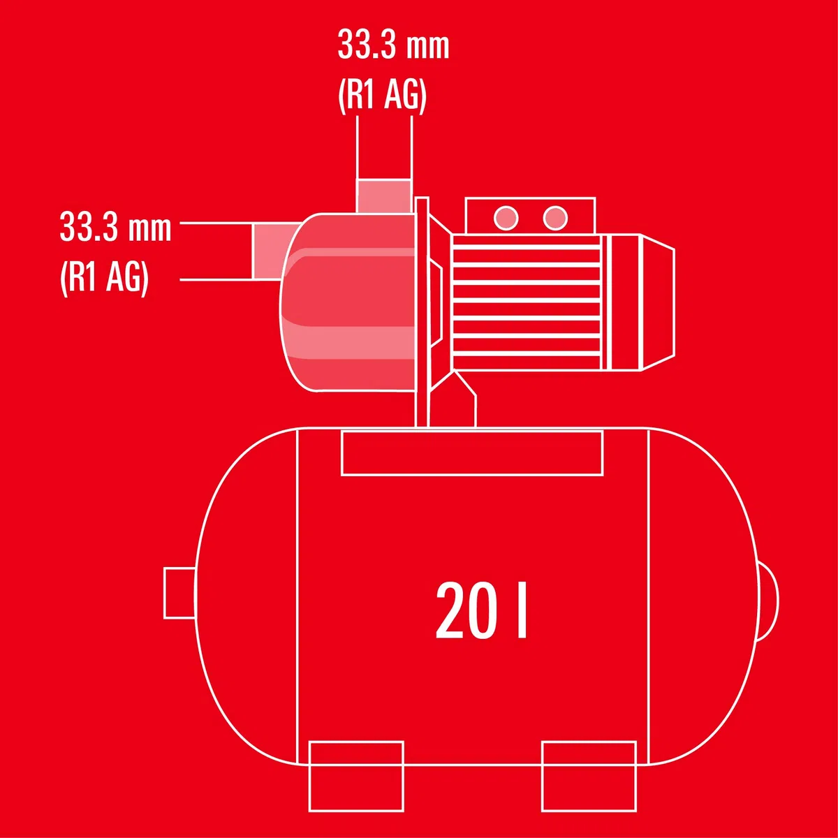 Einhell 4173190 Autoclave GC-WW 6538, 650 W, Prevalenza max. 36 m