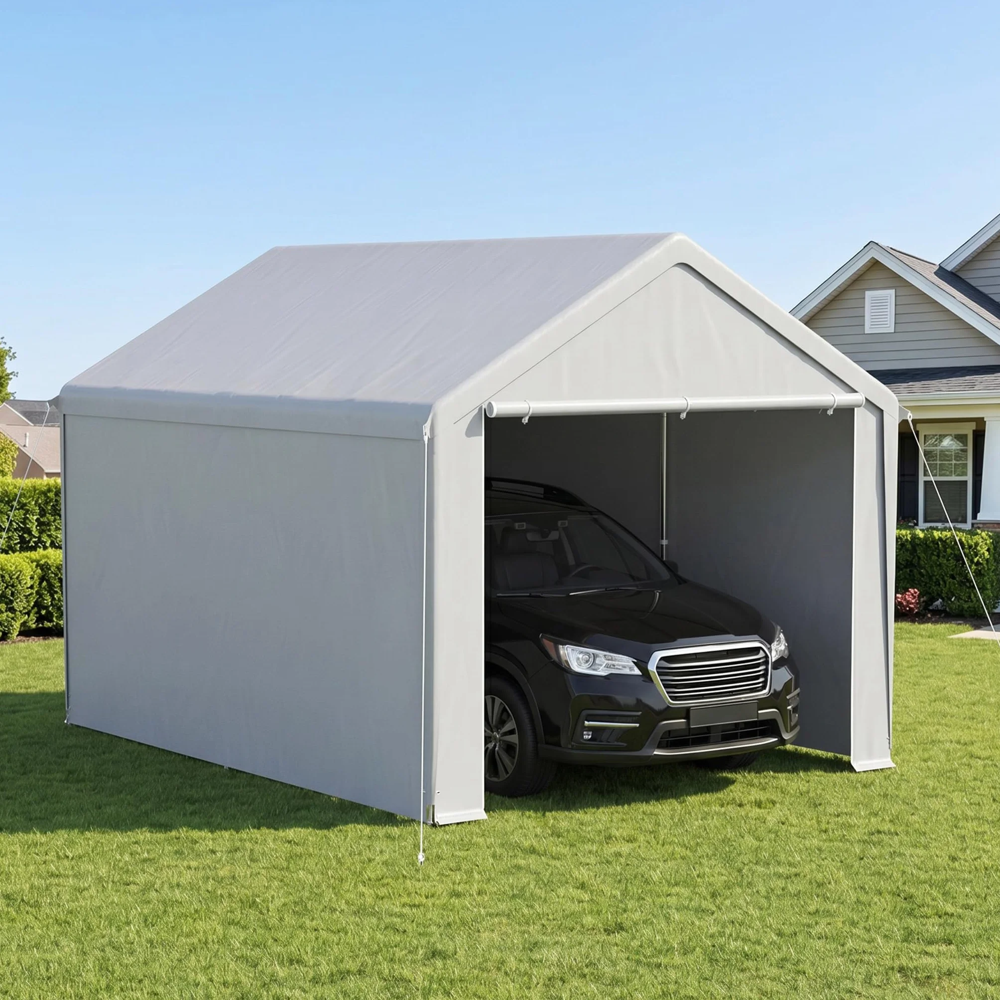 Tenda da campeggio per garage 3 m x 4 m impermeabile UV