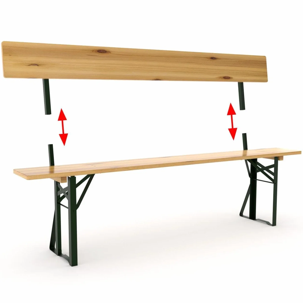 AVANTI TRENDSTORE Imolo Set Birreria Legno Massiccio Laccato 170x77x69 cm