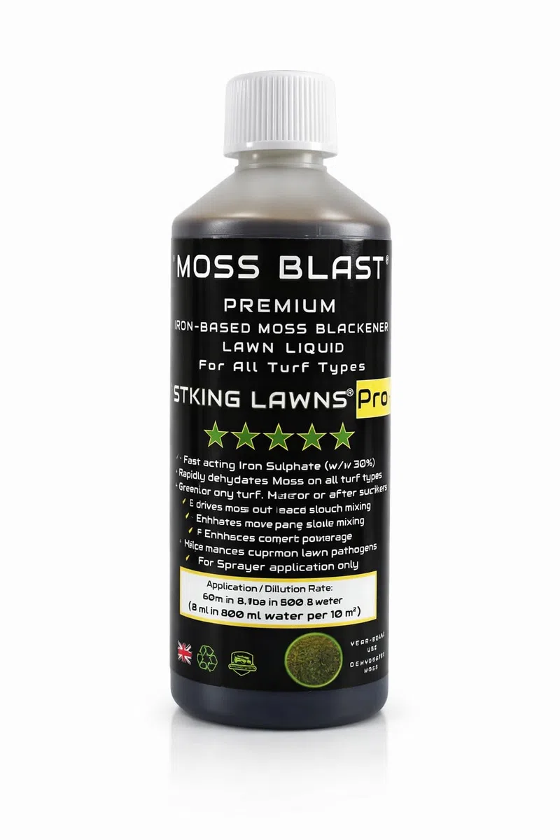 Moss Blast 250 m² solfato di ferro liquido per prato azione rapida