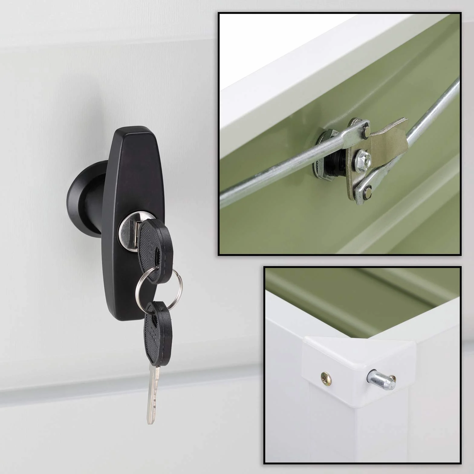 Gardebruk® Baule da Esterno con Coperchio 2 Chiavi 385L Cassapanca Contenitore Box Porta Attrezzi Bauli Giardino Contenitori Cuscini Box Utensili