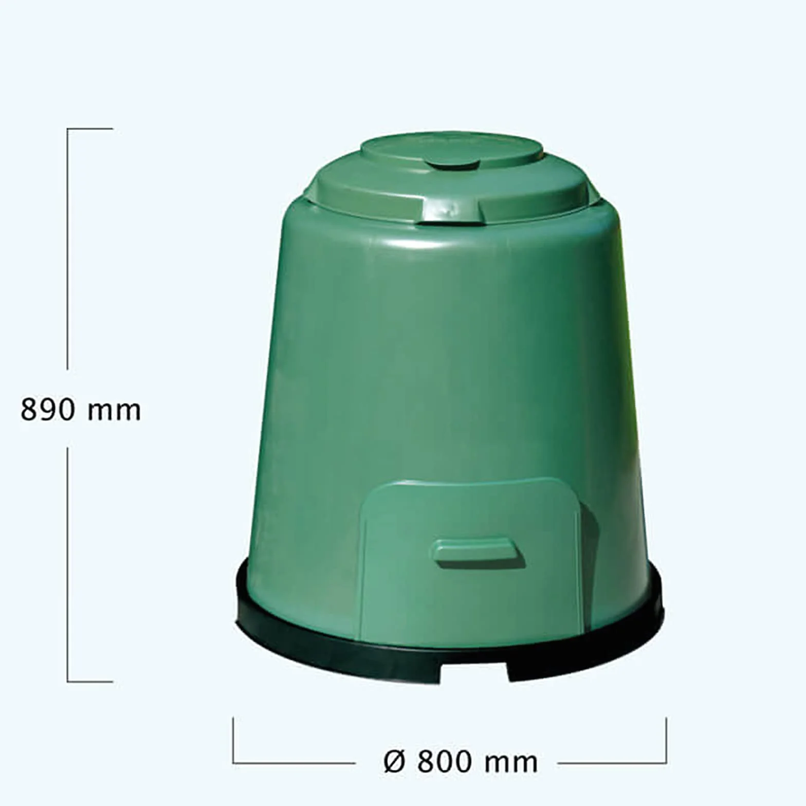 Contenitore Composter 'Circolare' Apertura Superiore E Inferiore per Prelievo Terriccio.