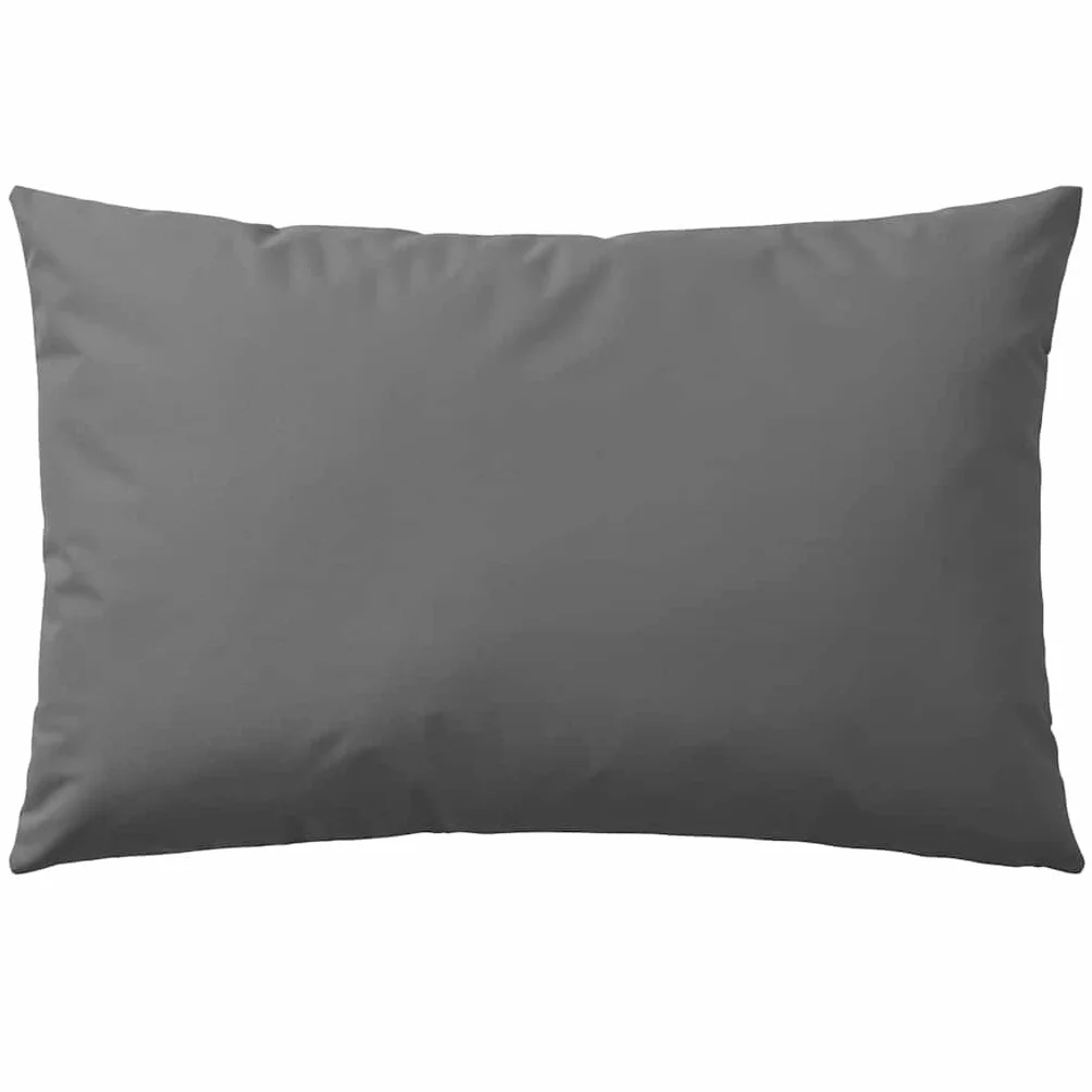 vidaXL 4X Cuscini da Esterno Guanciali Decorativi da Giardino Robusti Resistenti per Sedie Divani con Cerniera in Poliestere 60x40 cm Grigi