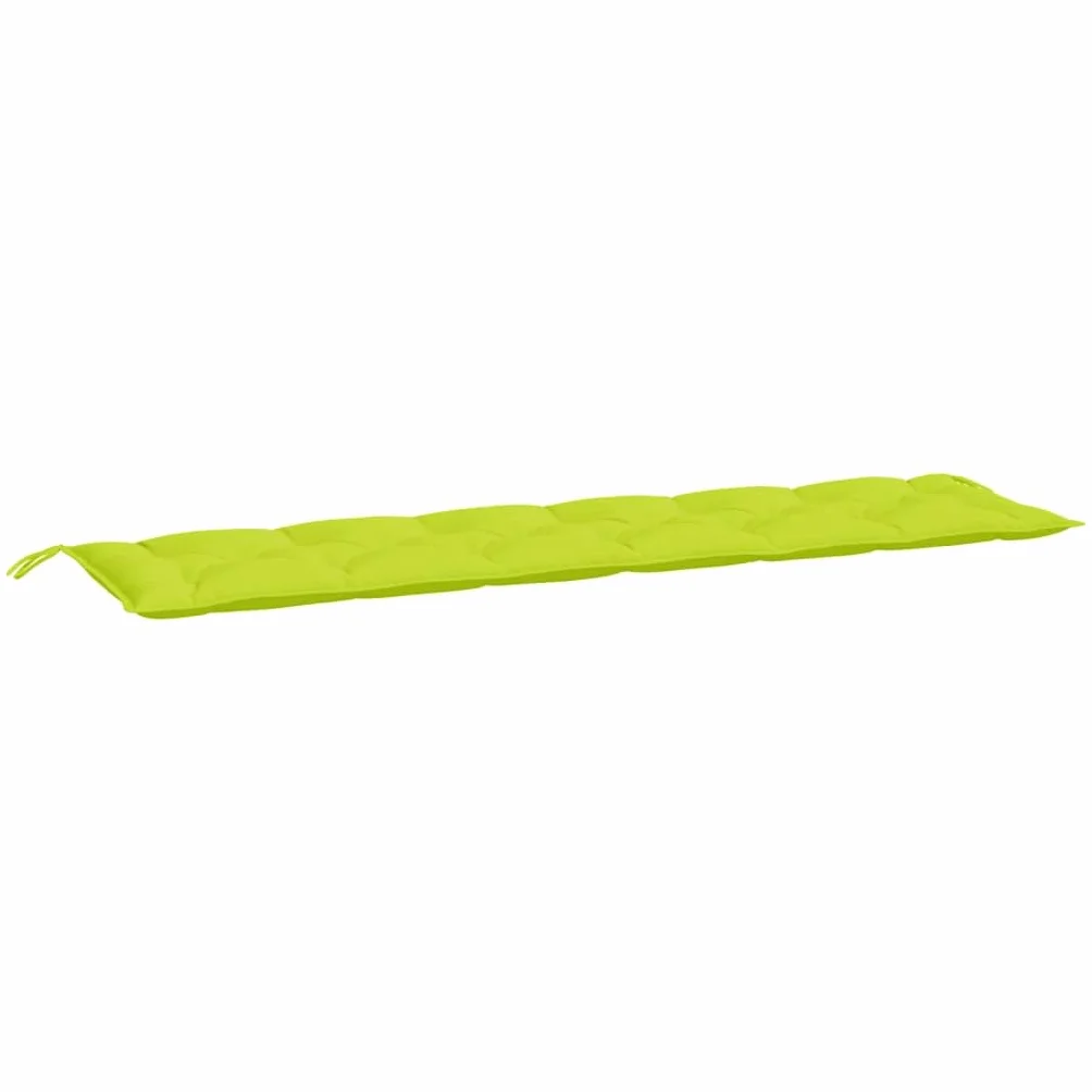 vidaXL Cuscini per Panca 2 pz Verde Intenso 200x50x7 cm Tessuto Oxford