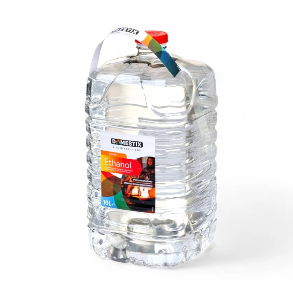 Combustibile liquido bio etanolo di origine vegetale ethanol 10 lt domestix