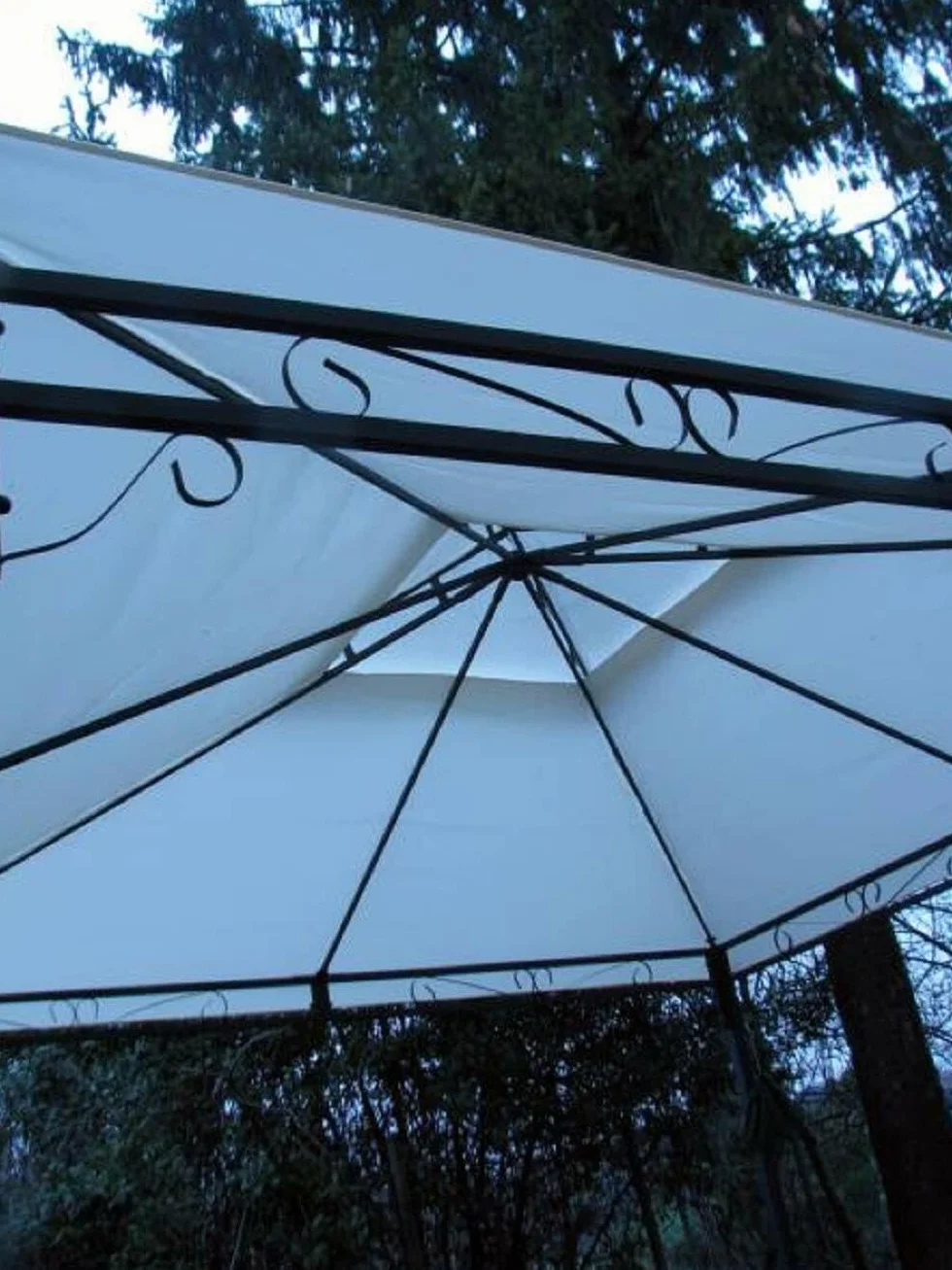 Telo di copertura per gazebo ricambio 3x3mt BEIGE con Airvent aggancio spigoli