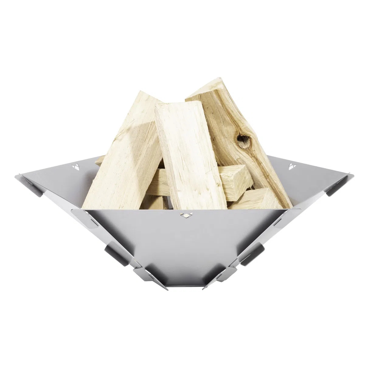 FENNEK Hexagon | Braciere in acciaio inox portatile e smontabile | montaggio ad incastro