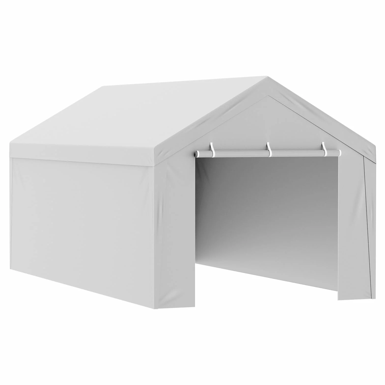 VEVOR Tendalino di ricambio per posto auto coperto parete laterale 10x20ft, impermeabile e protetto dai raggi UV, bianco (telaio non incluso)