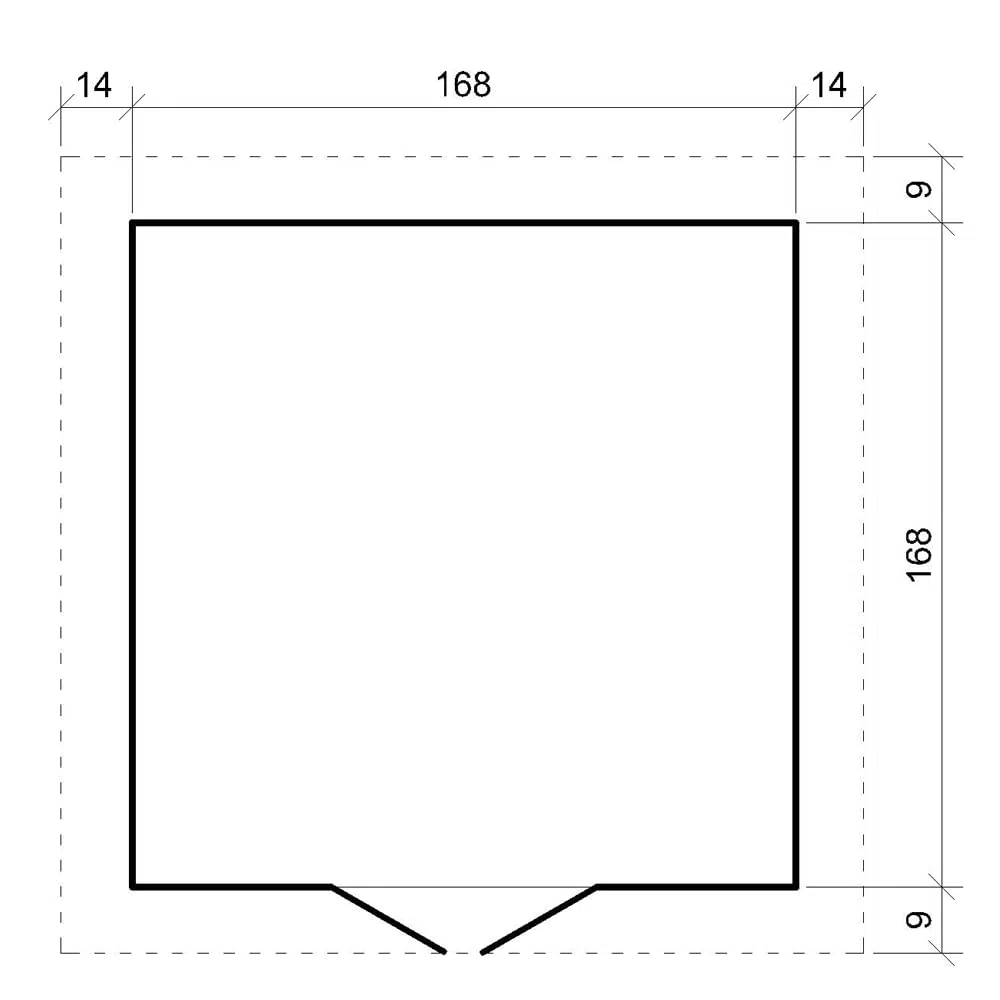 Casetta da Giardino in Legno per Esterni CON PAVIMENTO TRATTATO - L196xL186xA218 cm/ 2,82 m2 - Piccola Casetta in Legno, Rimessa Attrezzi, Deposito Bici - TIMBELA M320C+M320G