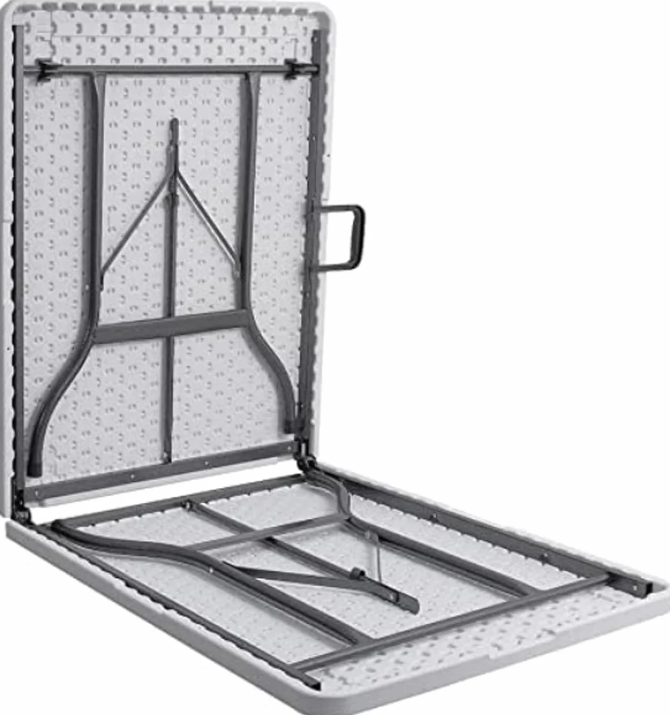 GrecoShop Tavolo Pieghevole a Valigetta in Plastica HDPE 180x75x74 cm