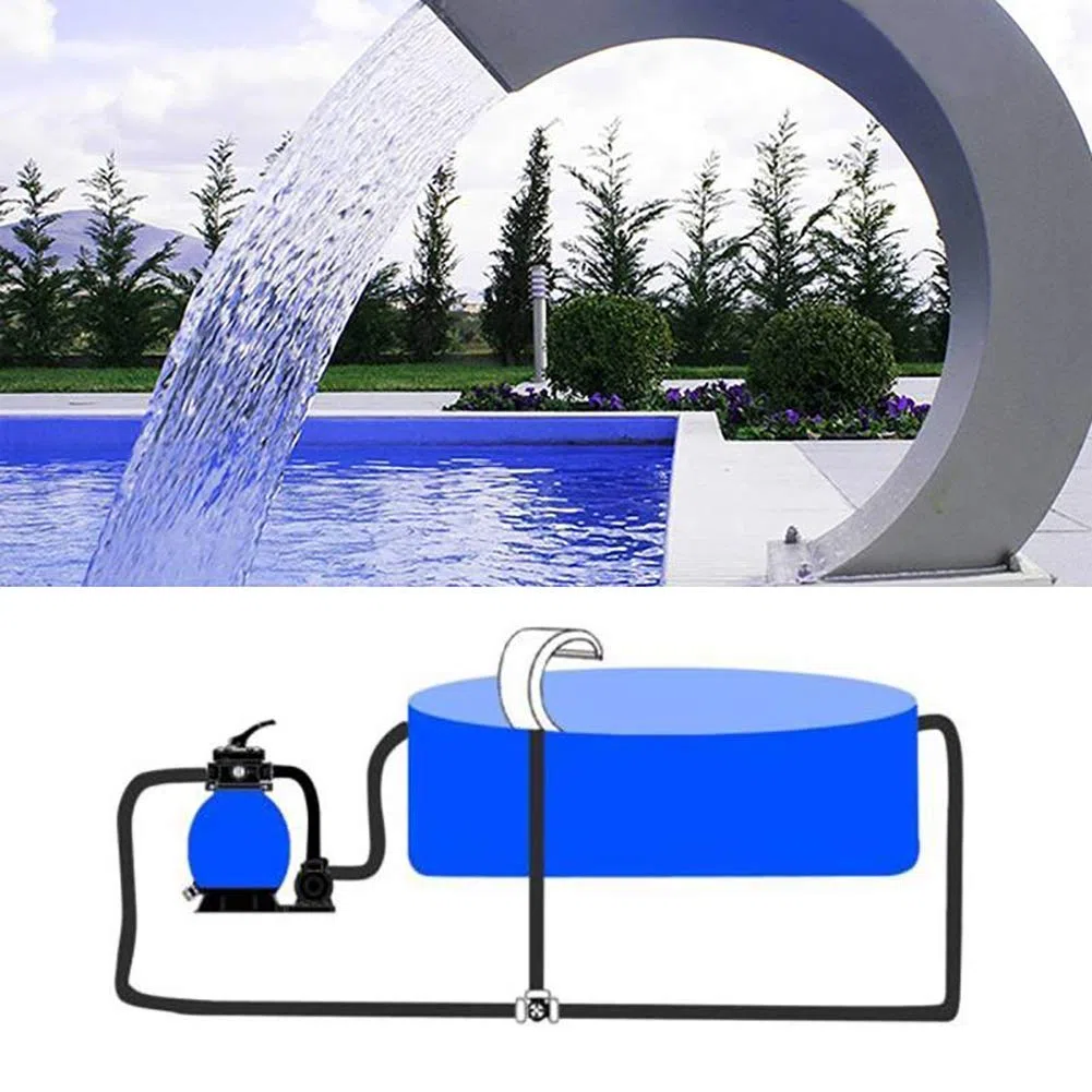 Cascata a parete in acciaio inossidabile per piscine e giardini all'aperto