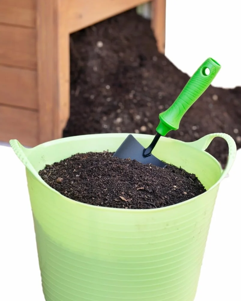 Compostiera da Giardino in Legno con Coperchio, Compostaggio facile senza Cattivi Odori e senza Rivoltamento Compost, con Sistema Anti Insetti e Dispositivo d’Aerazione, con Piano, da 340lt
