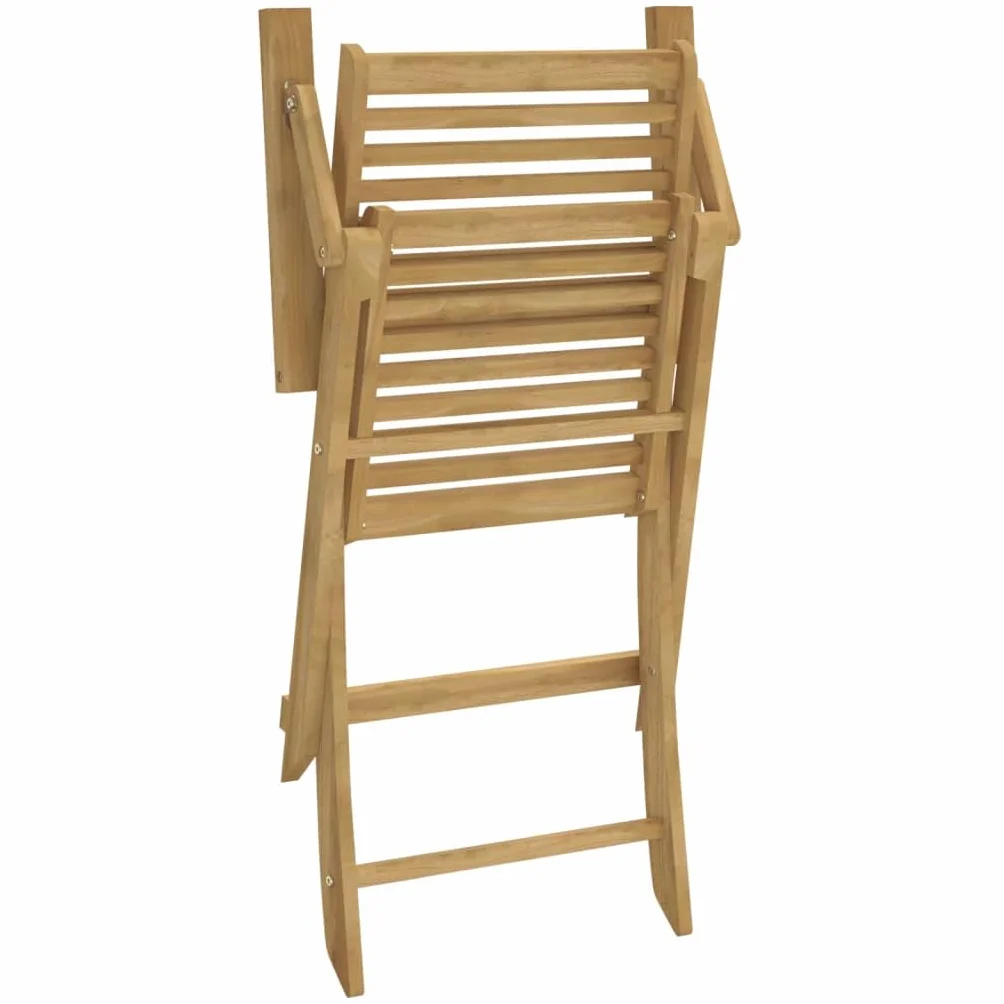 vidaXL Sedie Giardino Pieghevoli 4pz 54,5x61,5x86,5 cm Massello Acacia