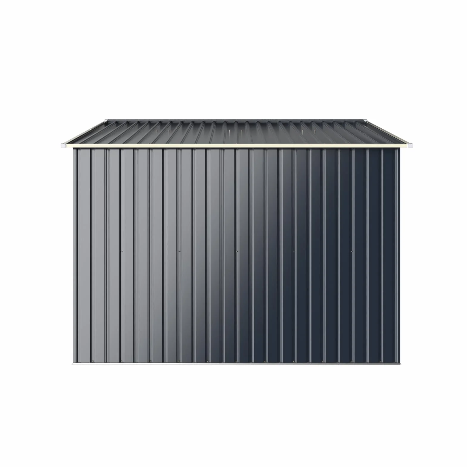 RELAX4LIFE Casetta da Giardino 340 x 319 x 210 cm (10,19 m²), Acciaio Zincato, 4 Prese d'Aria, Porta 117x162 cm, Tetto Inclinato, Porte Scorrevoli, Expandibile, Grigio