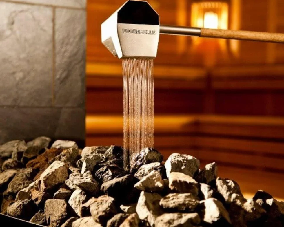 Cazzuola per sauna a pioggia, piccola variante