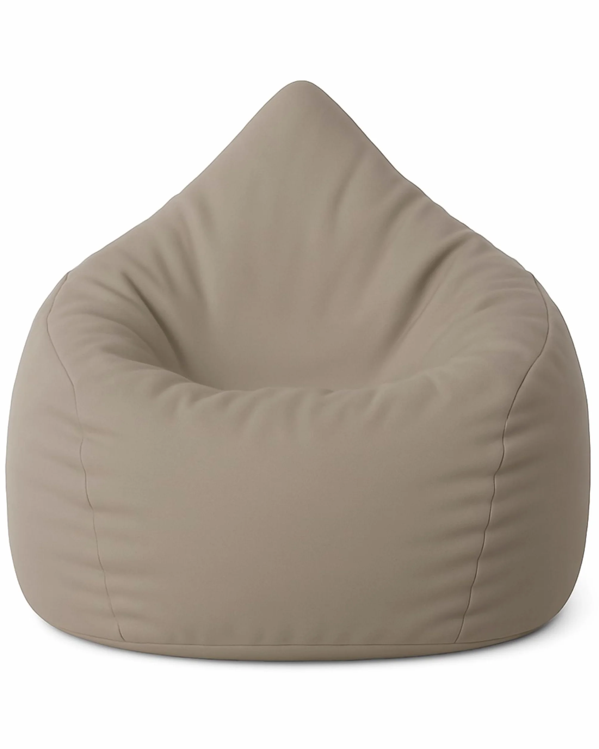 PATCH HOME Pouf a forma di goccia Beige 480 litri imbottitura polistirolo 25 colori 3 misure
