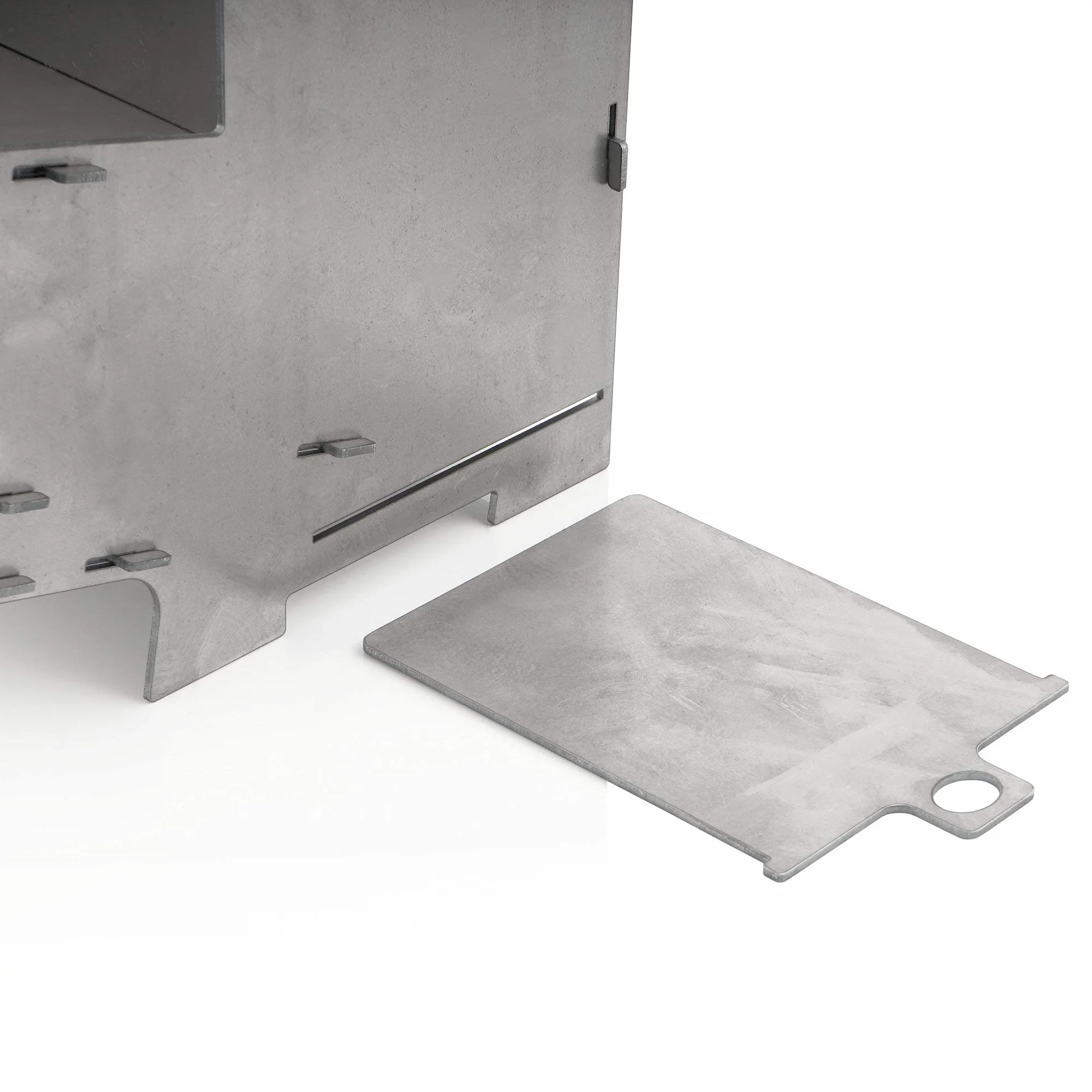 BBQ-Toro - Stufa a razzo #5 | Rocket Stove con sistema a incastro in acciaio massiccio di 2 mm di spessore per forno olandese, padelle e molto altro ancora