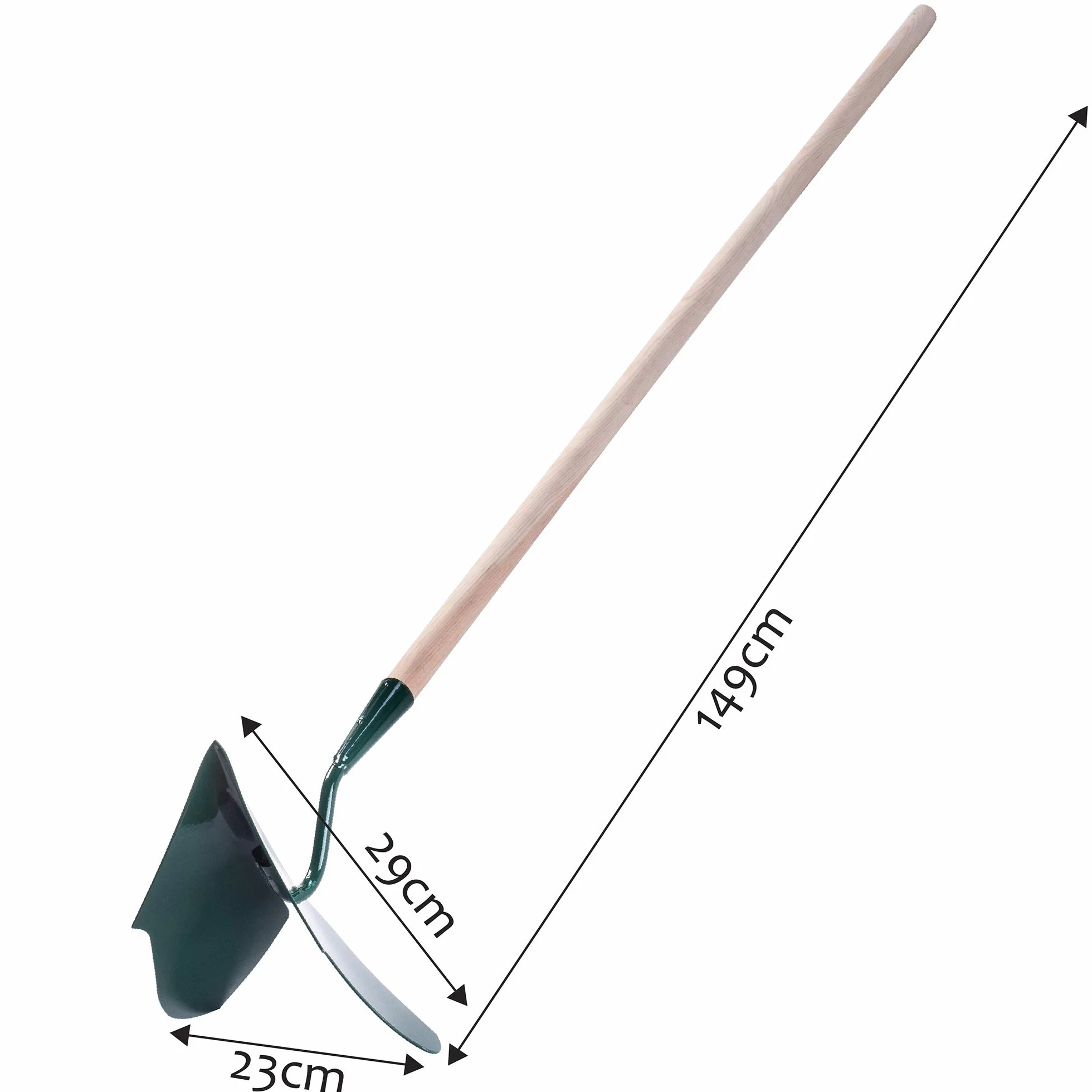 Kadax Cultivator con manico in legno, aratro a mano, taglierina di patate, utensili da giardino