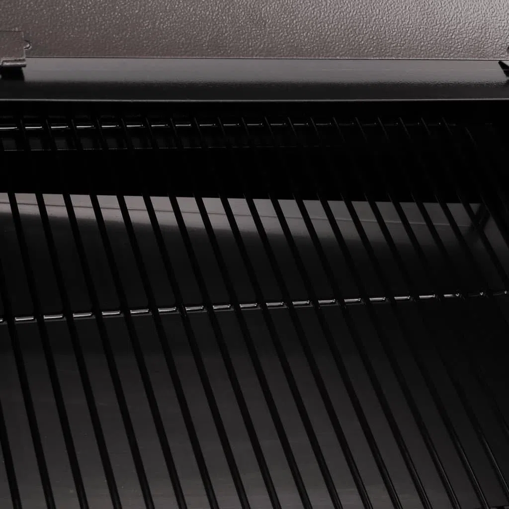 vidaXL Griglia a Pellet con Ripiano Inferiore 94 cm in Ferro Nero