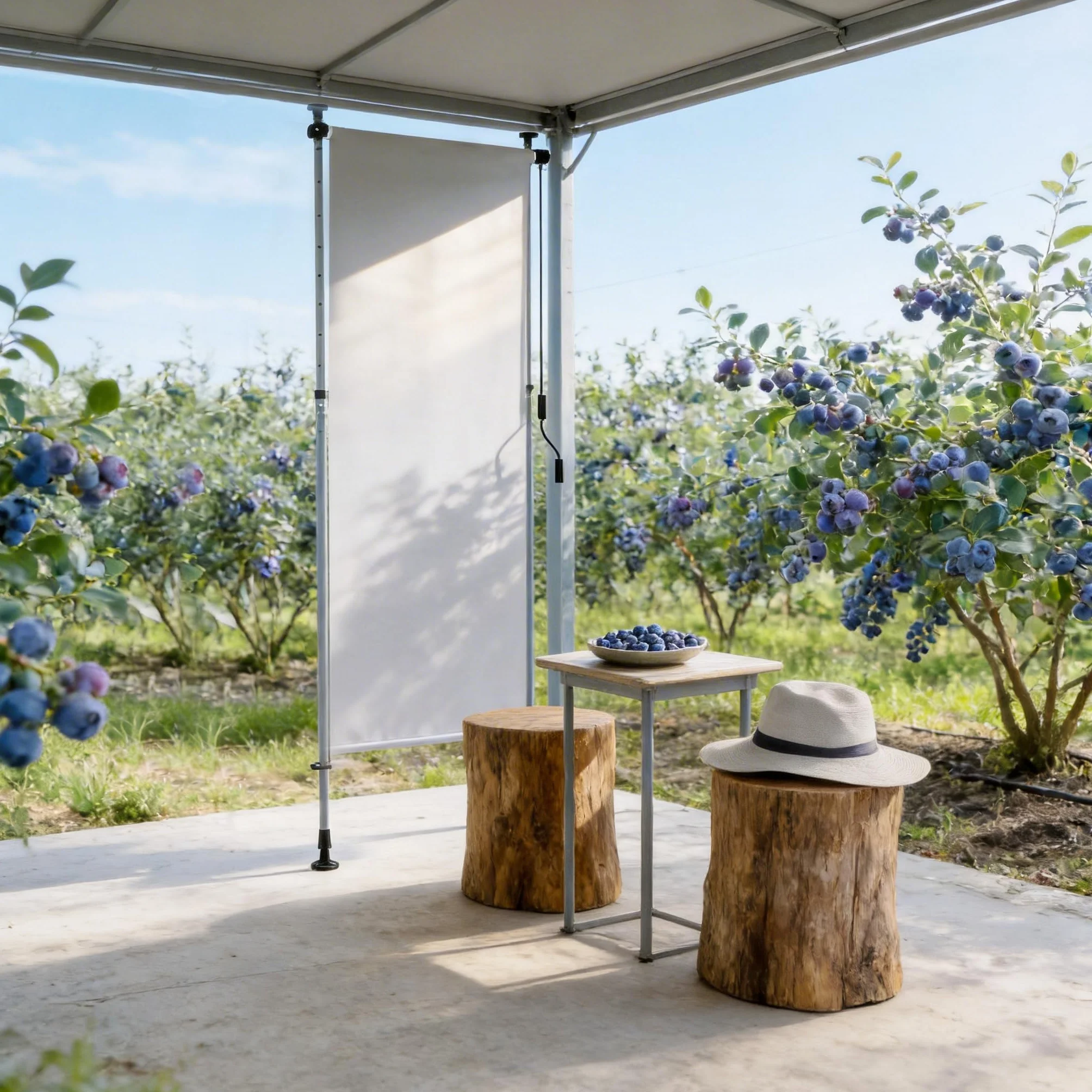Tenda da sole verticale con manovella senza foratura 100 x 310 cm impermeabile allungabile oscurante grigio chiaro