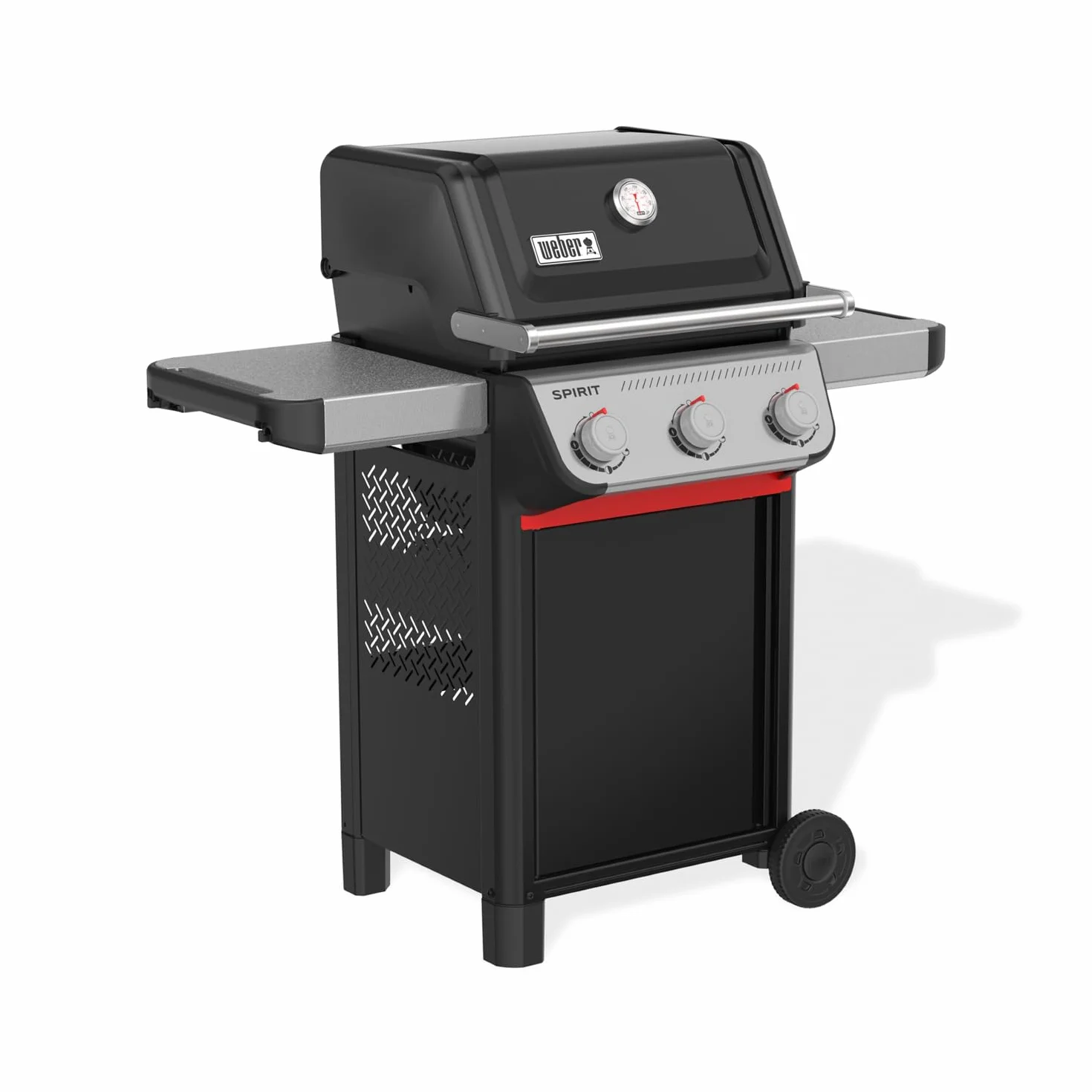 Weber Spirit E-310 Barbecue a Gas 3 Bruciatori, Accensione Snap-Jet, Griglia 51x46cm, Nero/Argento