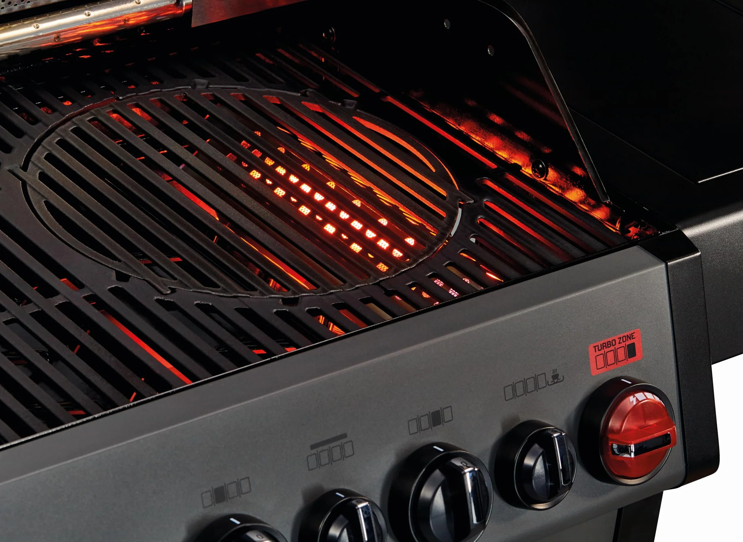 Enders Hyde 3 SIKR Turbo Barbecue a Gas 3 Bruciatori, Zona Turbo Infrarossi 800°C, Backburner Infrarossi, Fornello Laterale, Griglia 54x42 cm