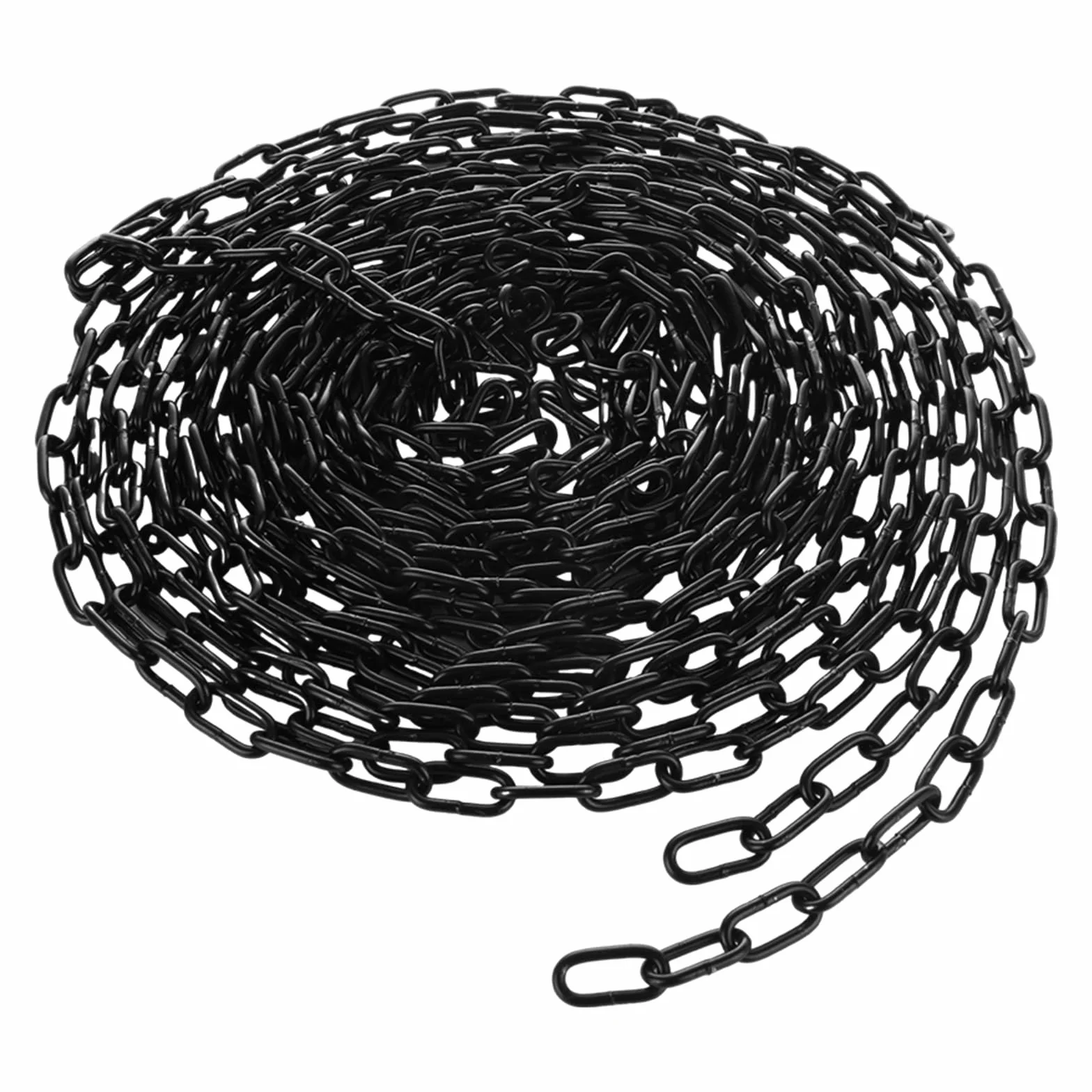 Catena in acciaio al carbonio 10 m 3 mm nero per recinzioni sospese e poltrona sospesa
