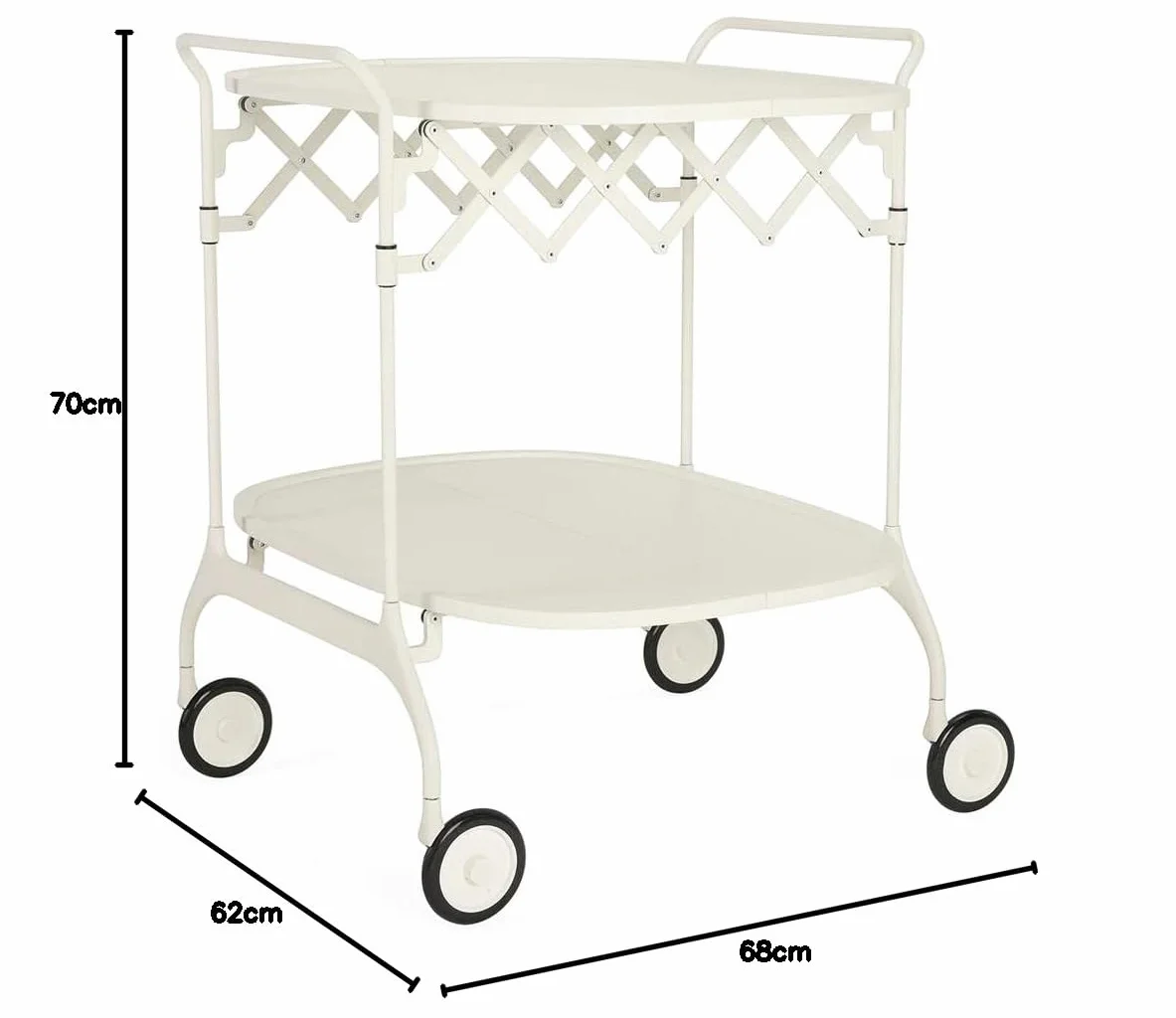 Kartell Gastone Carrello portavivande Bianco