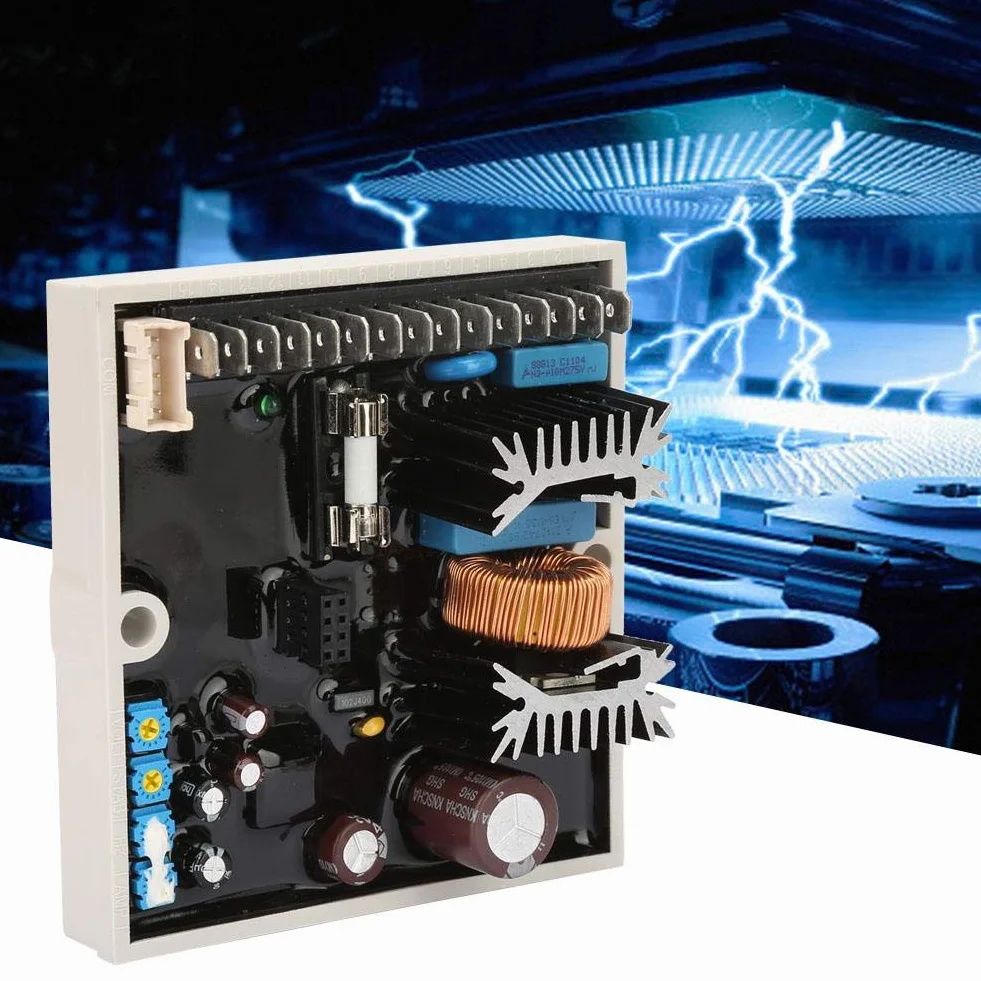 Regolatore di tensione automatico, DC 5A AVR Abete del regolatore di tensione automatico per generatore Meccalte A6762 40-270VAC Durevole lunga durata