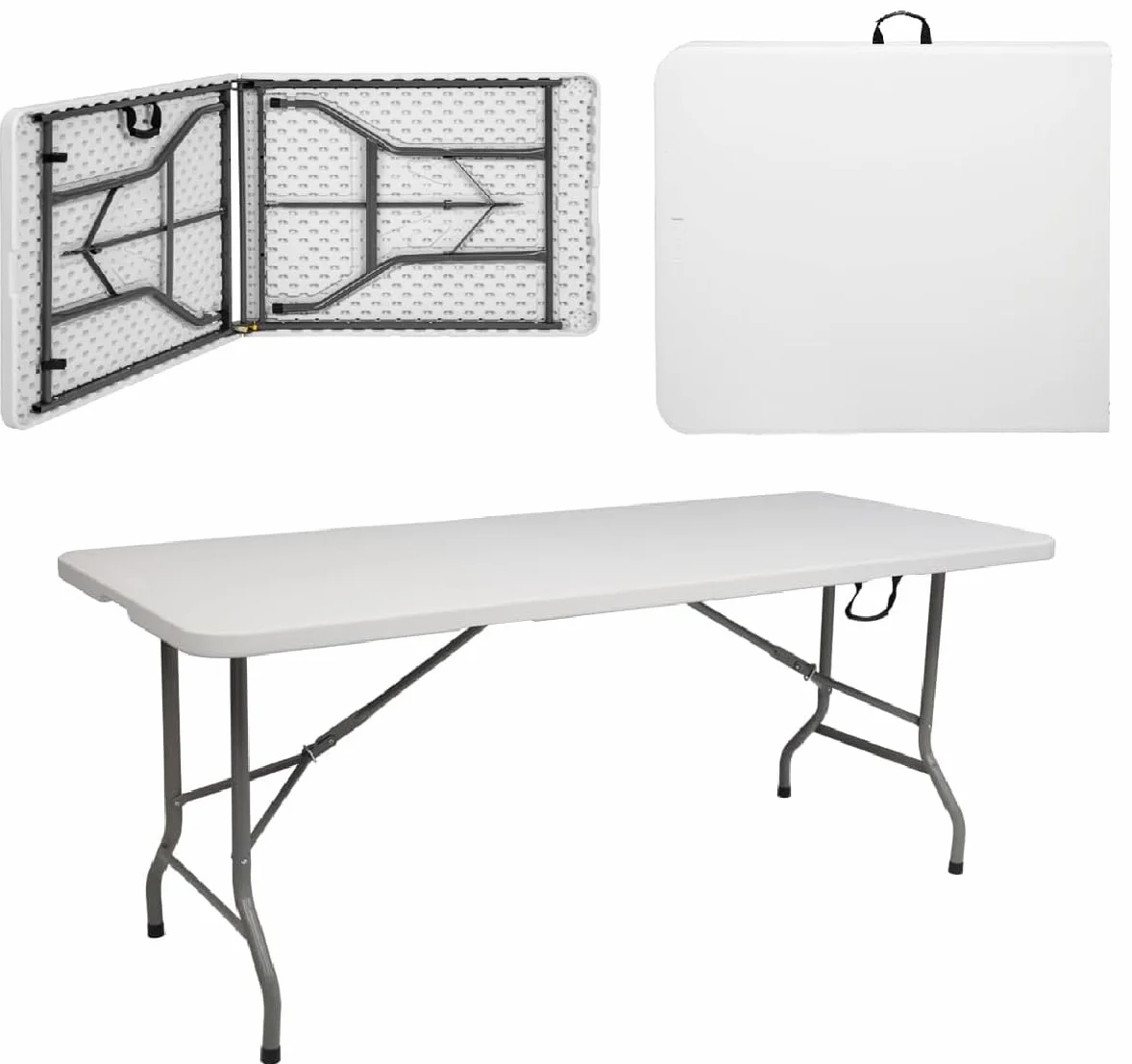 IZTOSS Składany stół prostokątny 180x70x74cm do użytku na zewnątrz
