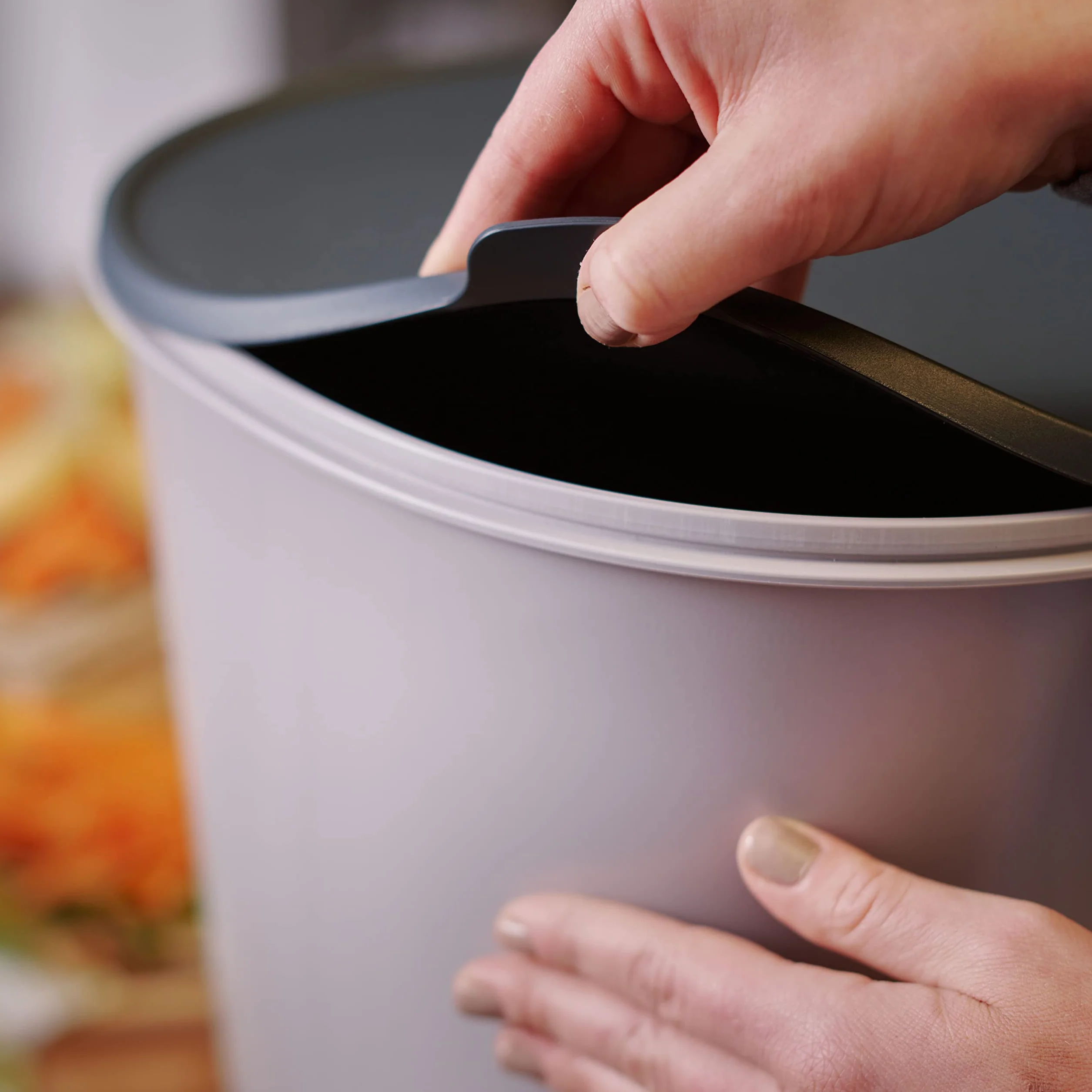 Bokashi Organko Essential Grigio 15,3L Set 2 secchi compost organico con compattatore 1 kg attivatore fermentazione EM-1