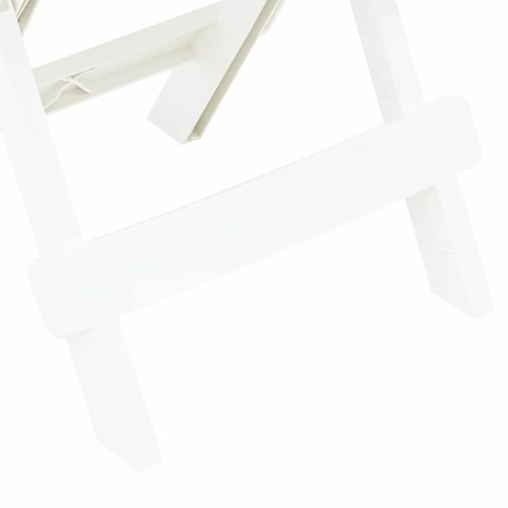 Ipae-Progarden Adige Tavolo pieghevole da giardino Polipropilene Bianco 44 x 44 x 50 cm