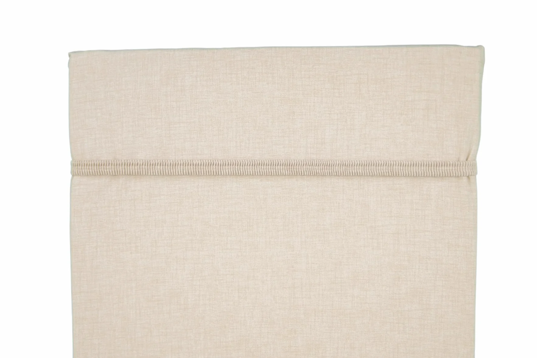 GHIOCUSCINI | Cuscino per Lettino Mare, Colore ECRU' in Tessuto Cotone/Poliestere, Sfoderabile, 52 + 130 x 57 cm, Alto 4 cm, Made in Italy