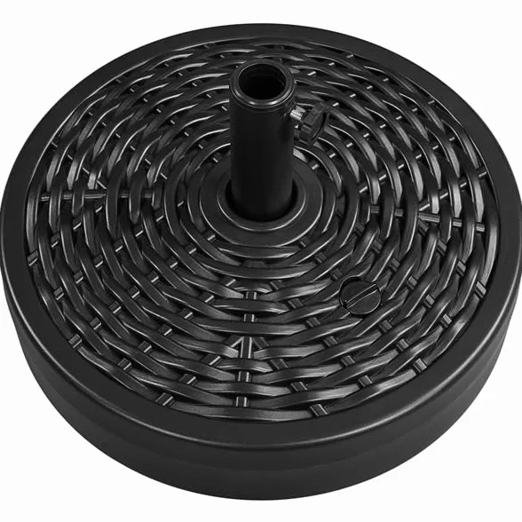 Yaheetech Base per Ombrellone da Giardino Riempibile 22L Ø38mm Ø48mm Nero