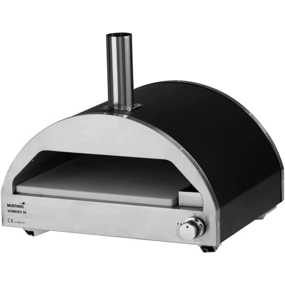 Shally Dogan Forno per Pizza Vomero 16 a Gas 500°C Acciaio Inossidabile con Pietra in Cordierite Cottura su 3 Lati