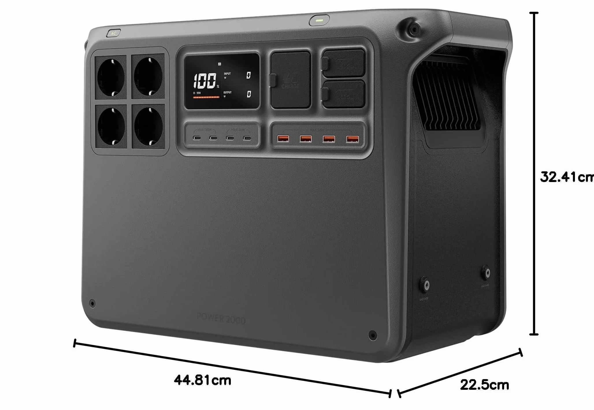 DJI Power 2000 stazione di alimentazione 2048 Wh 3000 W generatore elettrico