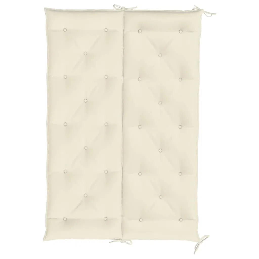 vidaXL Cuscino per dondolo in tessuto bianco crema 150 cm