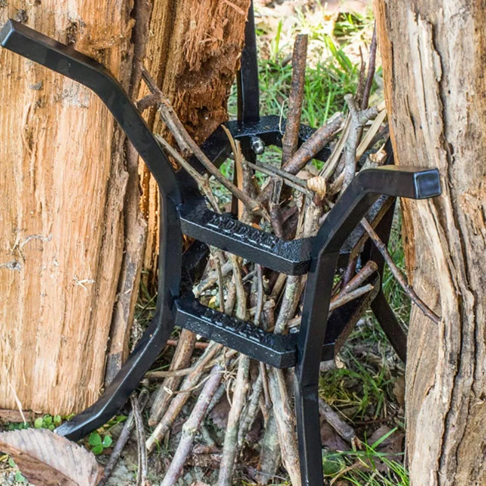 Lodge Campfire Cooking Stand, Supporto per Fuoco e Cuoco, Nero, 20 cm