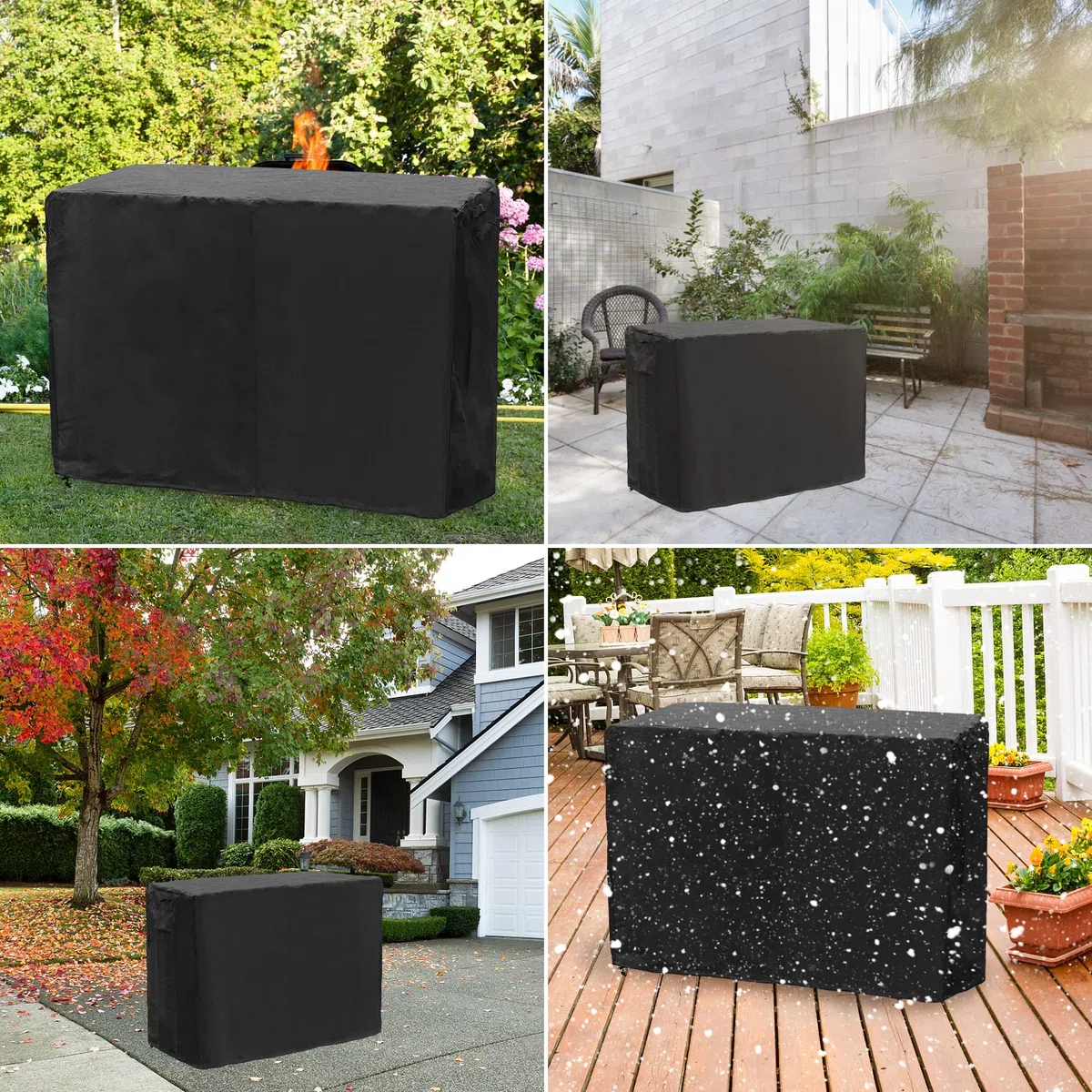 Onlyfire Copertura per Keter Unity XL, Copertura Impermeabile per Tavolino da Portatile e Tavolo da Esterno, 600D PVC, Antistrappo, 132 * 56 * 92 cm