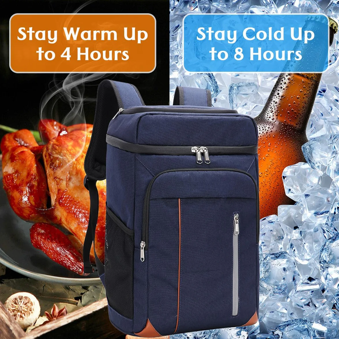 Zaino da Picnic 22 Litri Zaino Termico Porta Pranzo Borsa Frigo Isoterma per Campeggio Barbecue