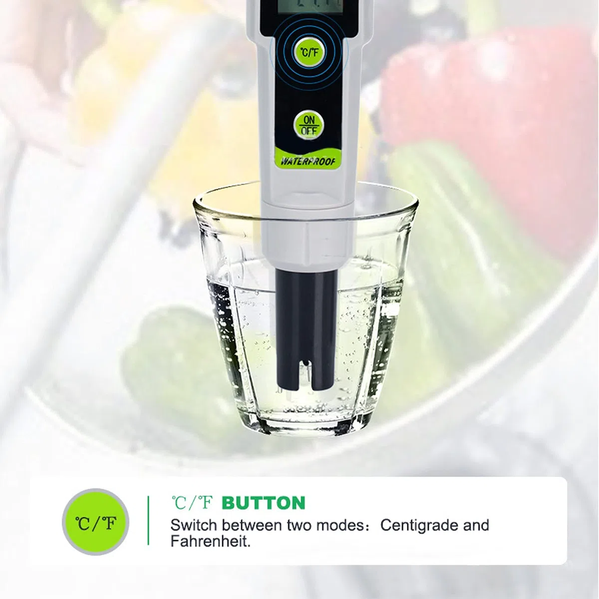 BuyWeek Misuratore di Salinità Digitale 2 in 1 Penna Tester con Cacciavite per Piscine Pesca