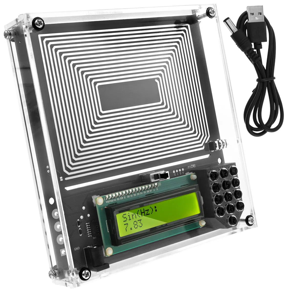 Schumann Generatore di Risonanza Onde 0,01-30000 Hz, Onde Quadrate Regolabili, Generatore Frequenze Ultra Basse 7,83 Hz