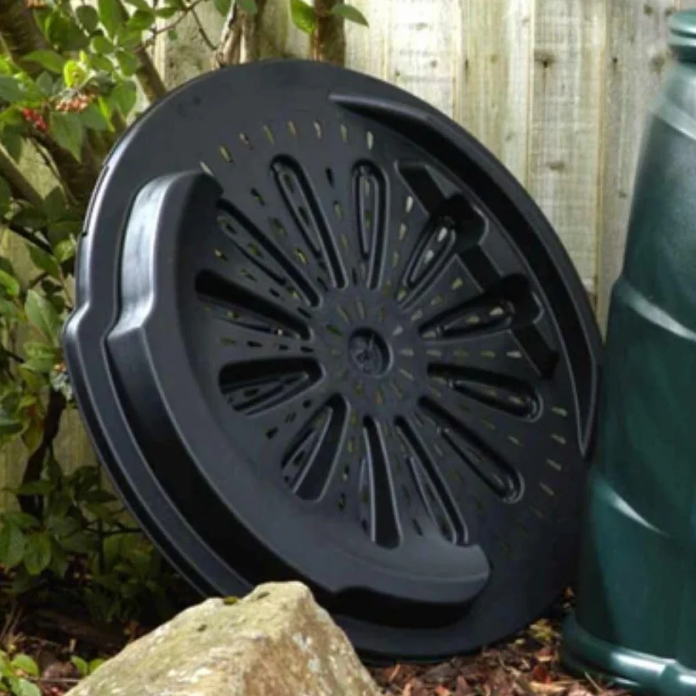 Convertitore di compostaggio da 330 litri, compostiera biologica da giardino, include piastra di base, verde