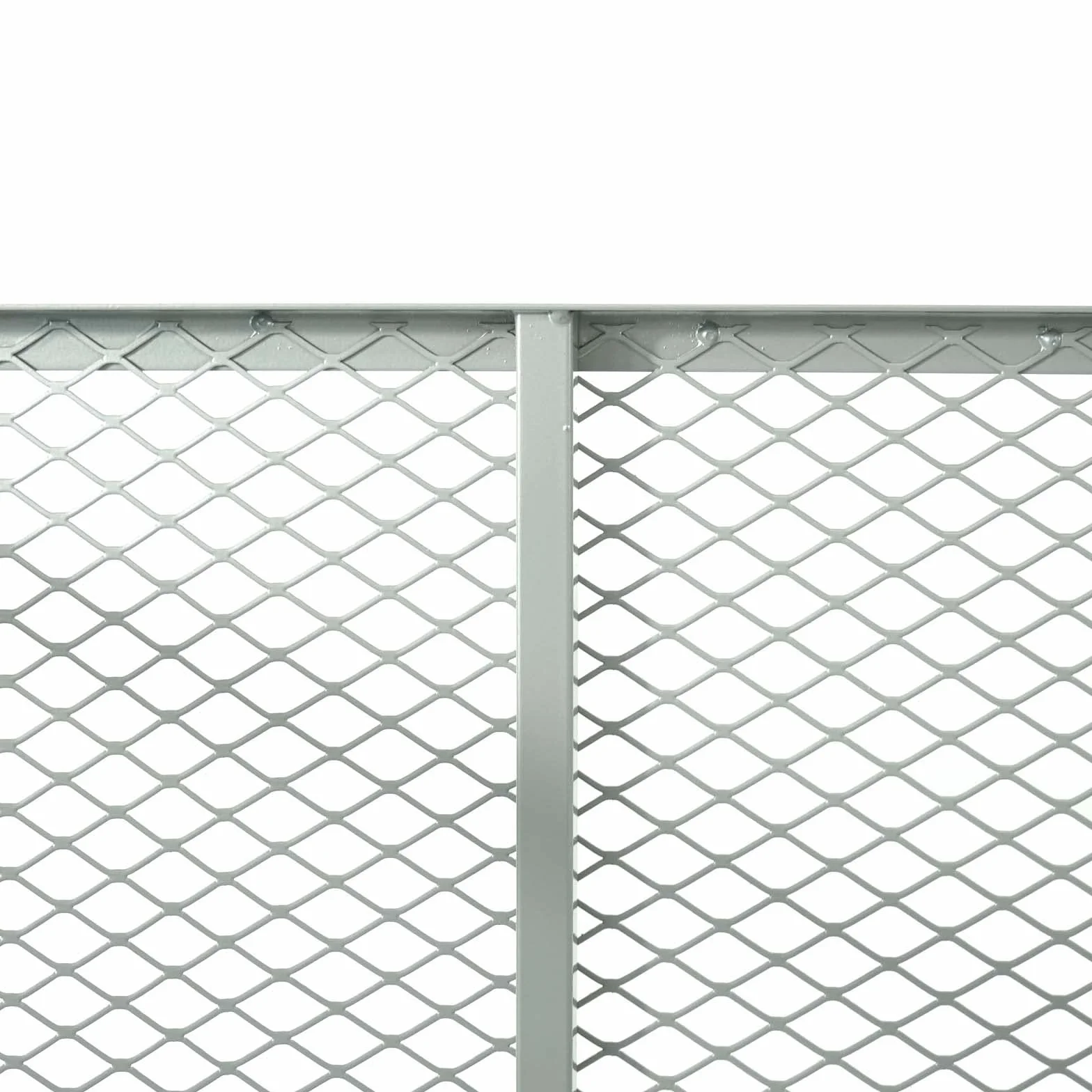 Wiltec Compostiera 100x100x80cm per 800 litri di compost con griglie di metallo per il compostaggio aperto