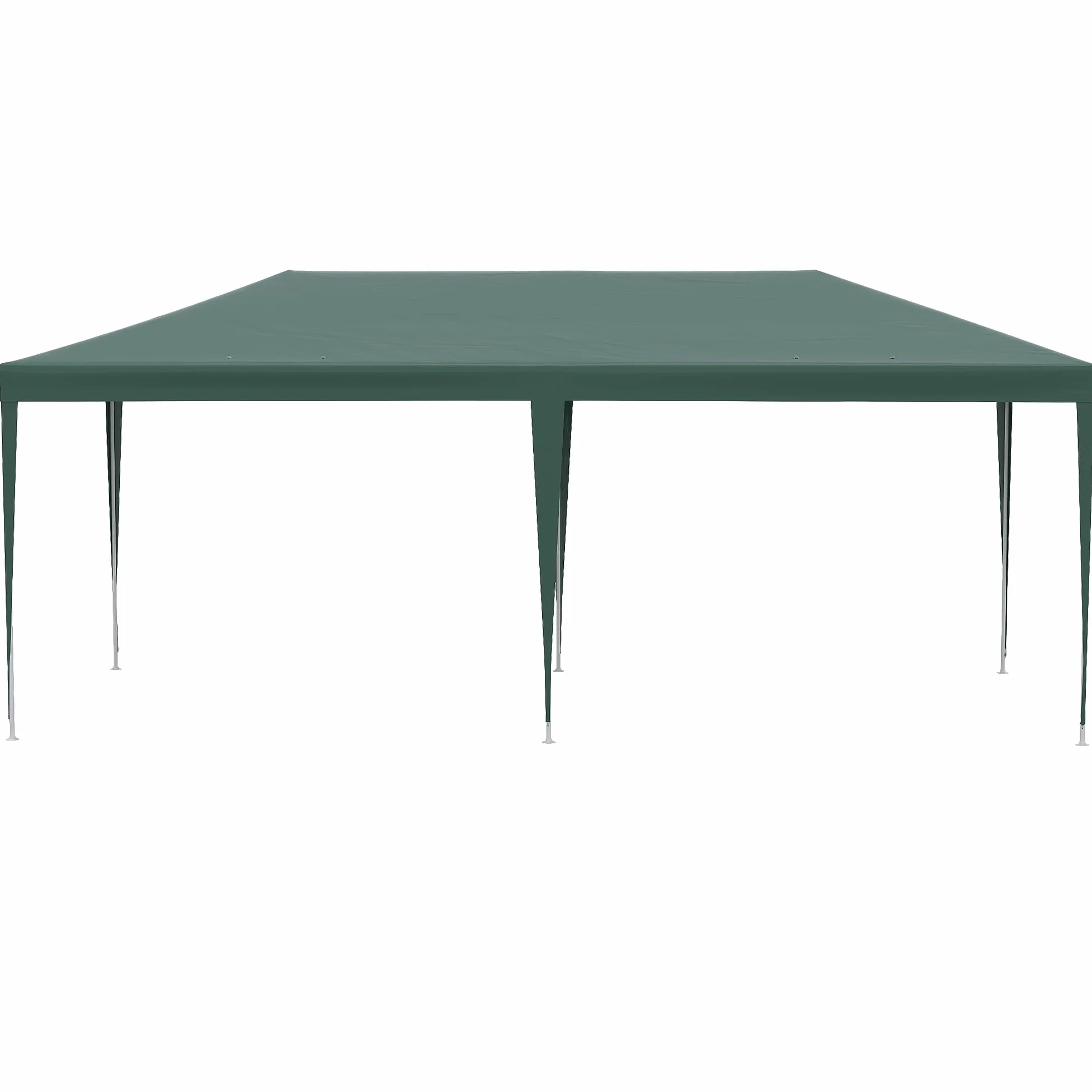 Outsunny Gazebo Giardino 6x3m Acciaio PE Protezione UV Pareti Rimovibili Finestre Verde